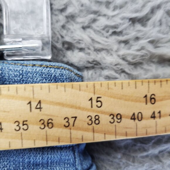 7 For All Mankind Jeans Womens 26 Blue Josefina Luxe Vintage Button Fly Ankle - Picture 10 of 16